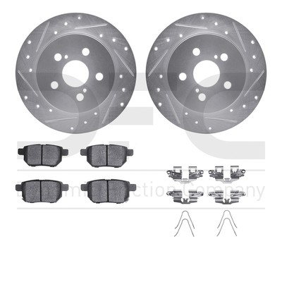 R1 Concepts Brake Disc & Pad Kit eLINE Silver Rotors wtih Optimum OEp Pads Series, Rear, 1 Year Limited Warranty WGUH1-76140