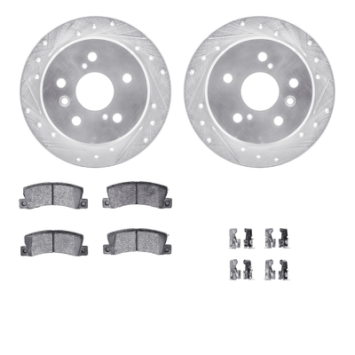 R1 Concepts Brake Disc & Pad Kit eLINE Silver Rotors with Ceramic Pads Series, Rear, 1 Year Limited Warranty WGWH1-76056