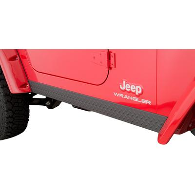 Bushwacker Rocker Panel Guards Dura-Flex(R) 2000 TPO Black diamond plate Trail Armor Series, Lifetime limited warranty 14002