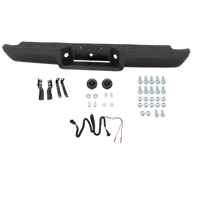 Replacement Step Bumper Steel Powdercoated Black, 1-year unlimited-mileage warranty REPF823914