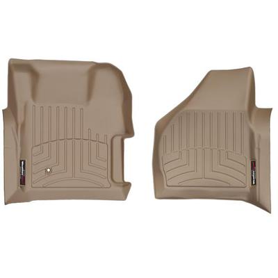 Weathertech Floor Mats Made of Rubberized Thermoplastic Polyolefins Tan Molded Liner FloorLiner Series, Front Row, 451261