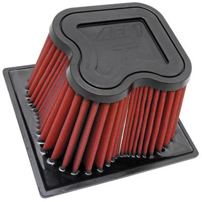 AEM Air Filter Red Reusable Dryflow Series, Lifetime limited warranty AE-07087