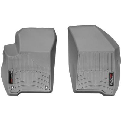 Weathertech Floor Mats Made of Rubberized Thermoplastic Polyolefins Gray Molded Liner FloorLiner Series, Front Row, 463771