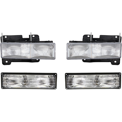 Replacement Headlight OE Replacement, Driver & Passenger Side, 1-year unlimited-mileage warranty KIT-053100-50