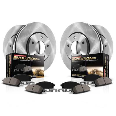 Powerstop Brake Disc & Pad Kit Z17 OE Replacement, Front Rear, 2-year / 24000-mile limited warranty KOE637