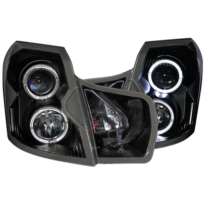 Anzo Headlight Clear Lens, Black Interior Halo Projector Series, Driver & Passenger Side, 1-year limited warranty 121415