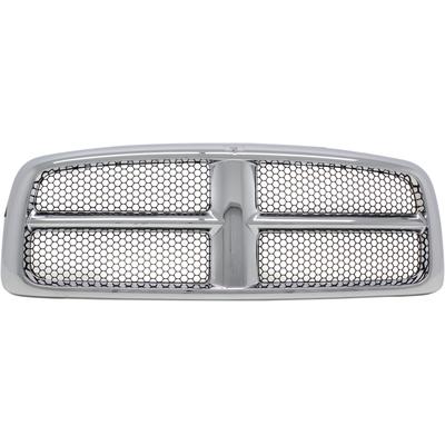ReplaceXL Grille Assembly Plastic Chrome Shell with Painted Black Insert Grille, 1-year unlimited-mileage warranty REPD070130