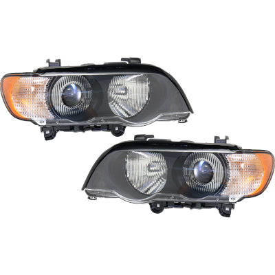 Replacement Headlight OE Replacement, Driver & Passenger Side, 1-year unlimited-mileage warranty SET-REPB100363