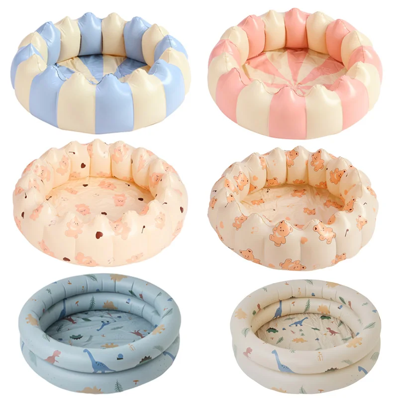 Rooxin Baby aufblasbares Schwimmbad, aufblasbares Pool, Baby-Retro-Blow-Up-Schwimmbecken, Familie, niedlicher, verdickter Wasserpool