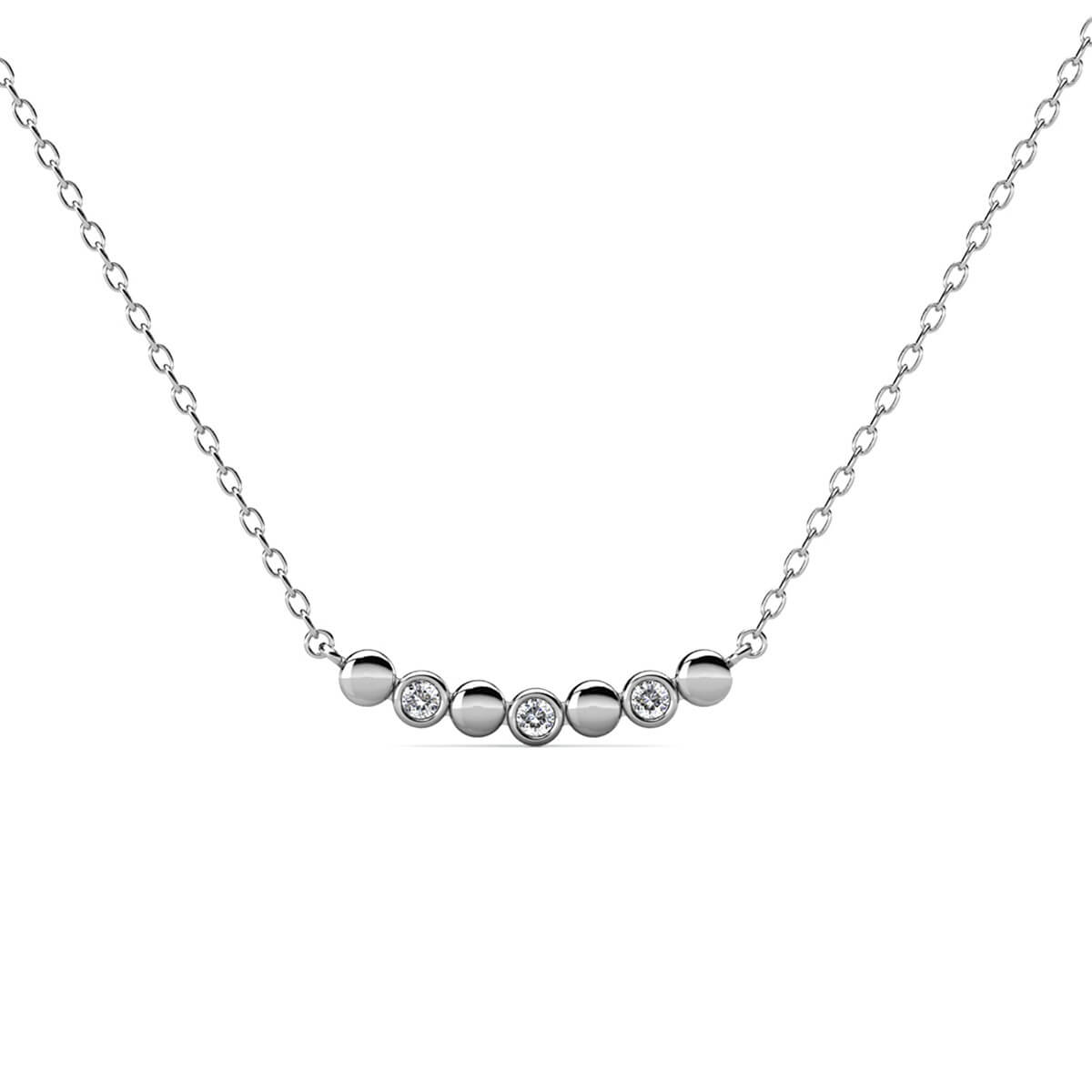 Evelyne Anhänger - Silber und Kristall