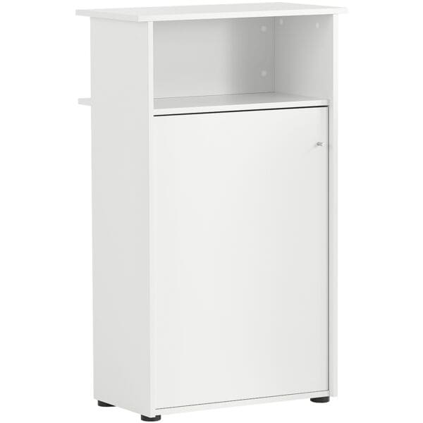 Möbelpartner Empfangsthresen weiß, 65.8x110.5x44 cm