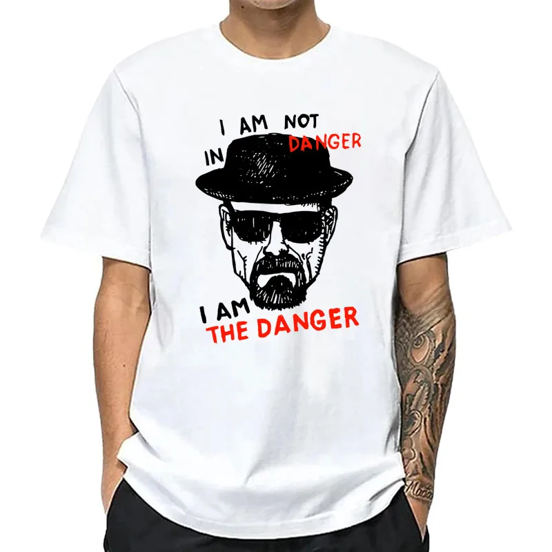 T-shirt homme 100% coton à manches courtes Breaking Bad hommes T-shirt décontracté Heisenberg imprimé été T-shirt Cool T-shirt hommes hauts