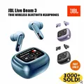 JBL Live Beam 3 Cuffie Bluetooth True Wireless Auricolari con cancellazione del rumore Cuffie con display intelligente a LED Cuffie originali JBL Live Bea3