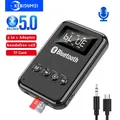 Adattatore audio wireless per trasmettitore ricevitore Bluetooth 5.0 4 in 1 Adattatore wireless per riproduzione FM TF da 3,5 mm per altoparlante per cuffie TV
