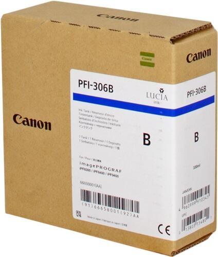 Canon Original PFI-306B Druckerpatrone - blau 330ml Image