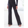 Homewearhose FRENCH CONNECTION, Damen, Gr. 36/38, N-Gr, schwarz, Rippstrick, Obermaterial: 50% Viskose (LENZING ECOVERO), 28% Polyester, 22% Polyamid, unifarben, modisch, bequem lang, Hosen, mit elastischem Bündchen, Loungewear