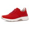 Keilsneaker GABOR ROLLINGSOFT, Damen, Gr. 36, rot, Textil, Veloursleder, sportlich, Schuhe, Freizeitschuh, Halbschuh, Schnürschuh, Logoschriftzug an der Ferse