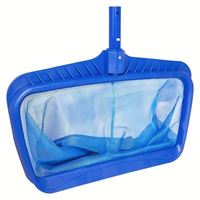 "TEMU Heavy-duty 20"" Deep Pool Skimmer Net With - Fine Mesh Rake For Spa, Pond, And Swimming Pool Leaf Removal - Pe Material Pool Cleaner Accessory"
