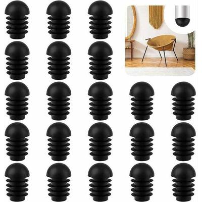 50 Stück Stuhlbeinkappen, runde Endkappen Stuhlrohrkappenschutz zum Schutz von Möbeln (19 mm) – Image