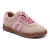 Sneaker BISGAARD "bay l Weite: normal", Kinder, Gr. 31, rosa (dusty rose), Veloursleder, sportlich, Schuhe, Retro, Schnürer mit Lederfutter, Größenschablone zum Download