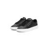Sneaker TOMMY HILFIGER "TH COURT LTH DETAIL ESS", Herren, Gr. 44, schwarz, Leder, Lederimitat, sportlich, Schuhe, Freizeitschuh, Halbschuh, Schnürschuh mit seitlichem Logoschriftzug