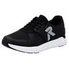 Slip-On Sneaker RIEKER SPORT "Preston", Damen, Gr. 43, schwarz, Textil, Nubuklederimitat, sportlich, Schuhe, Freizeitschuh, Halbschuh, Schlupfschuh mit Gummizug