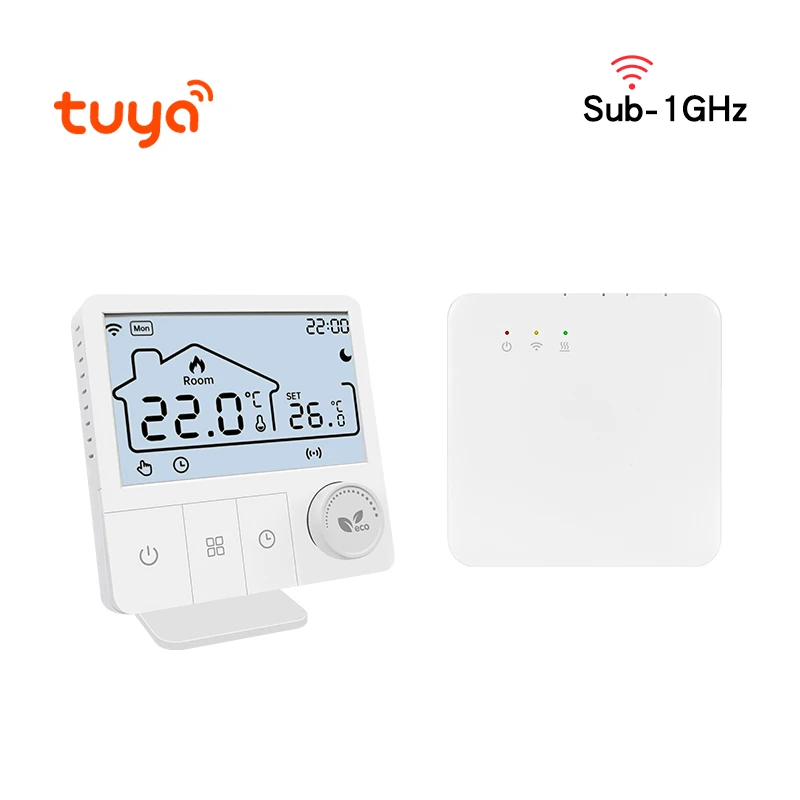 Tuya Smart Home Wifi Heizung Thermostat Für Gas Kessel Low Power Batterie Thermostat Kessel Digitale Smart Leben Alexa Google Hause Image