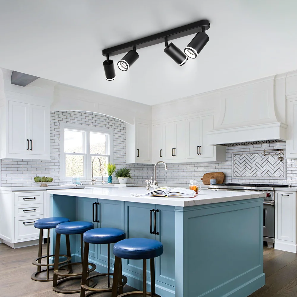Moderne Decke Led Spot Licht Austauschbare GU10 Birne Schienenbeleuchtung für Wohnzimmer Küche Dekor Schlafzimmer Deckenleuchte Led Spot