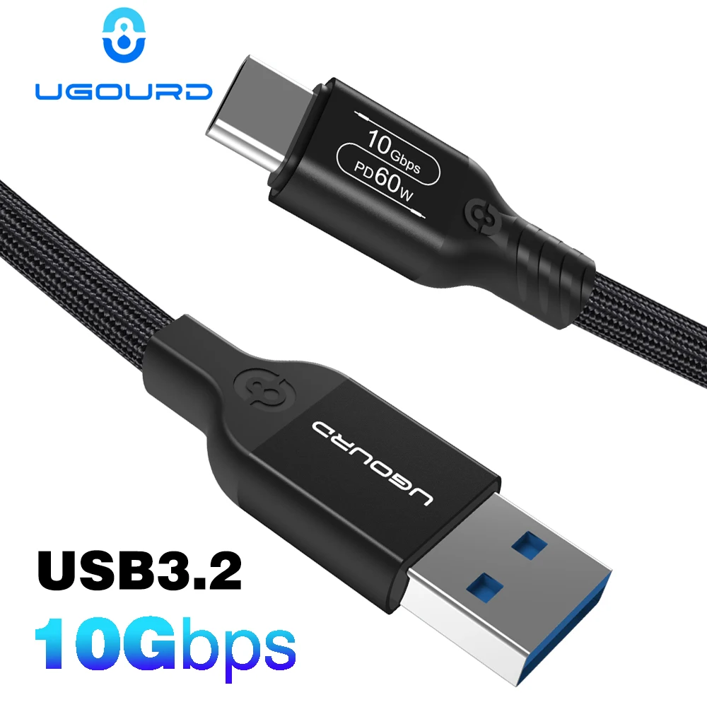 USB-A ZU Typ-C USB 3,2 Gen2 Kabel Typ-A Zu Typ-C 10 Gbit/s Datenübertragung Kabel PD60W Schnelle Ladekabel Für HUB SSD Box Laptop PC Image