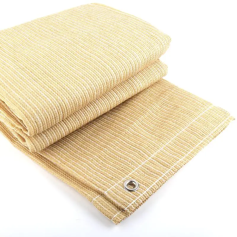 Verdicken Beige HDPE Anti-Uv Sonnenschutz Net Home Garten Hotel Balkon Sicherheit Zaun Privatsphäre Bildschirm Baldachin Sonnensegel Image