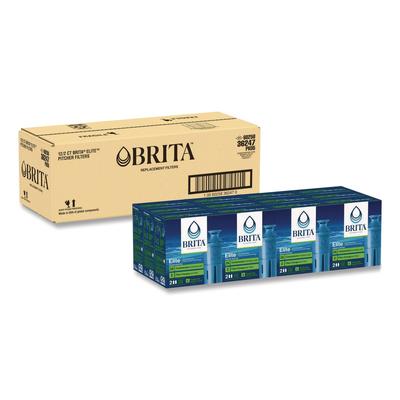 Brita Elite Replacement Water Filters for Pitcher and Dispensers, 2 Filters/Box, 12 Boxes/Carton (CLO36247CT) Case of 12 Brita® Security and Surveilla