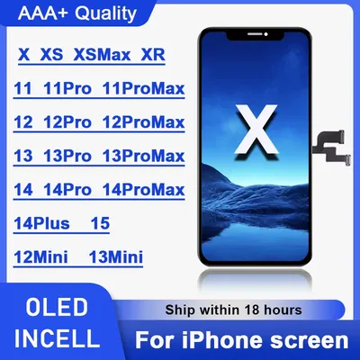 OLED For iPhone X XR XS Max LCD Incell For iPhone 11 12 13 Pro Max LCD 13 Mini 14 Plus 15 Display