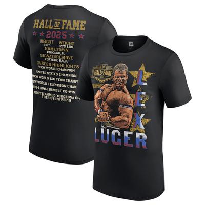 Schwarzes Lex Luger WWE Hall of Fame-T-Shirt für Herren, Klasse von 2025 Image