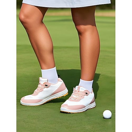 Damen Turnschuhe Flyknit Schuhe Outdoor Täglich Reise Kontrastfarbe Flacher Absatz Runde Zehe Sport Brautkleider schlicht Komfort Wanderschuhe Kunstleder Fliegendes Weben Schnürsenkel Weiß / Blau Image