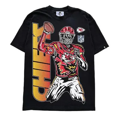 American Football Team Co-Branded Nose Machine Loose T-shirt Large Size Hip Hop T-shirt Tops Summer