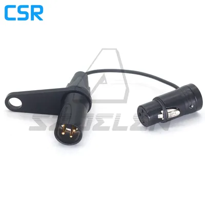 Low-Profile XLR Connector Bracket All Black Metal Retaining Ring QAT-ECO XLR Connector Bracket for