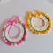 Pet Floral Edge Knitted Bib Collar Cute Adjustable Kitten Dog Cat Decoration Handmade Scarf Necklace Pet Supplies Pet Accessorie