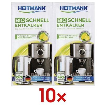 Heitmann 10x Bio Schnellentkalker Doppel-Portionsbeutel Image