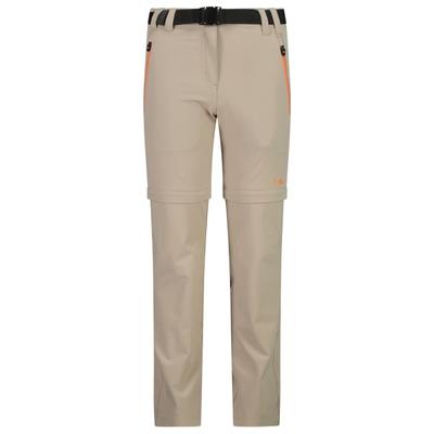 CMP - Girl's Stretch Zip Off Pant - Zip-Off-Hose Gr 98 beige