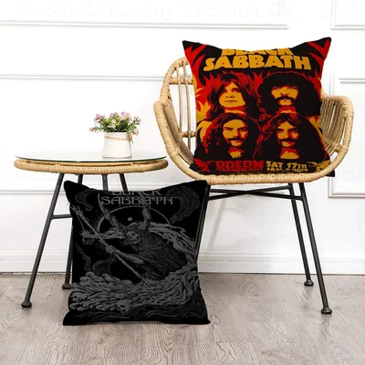 Black Sabbath Kissen Anime Kissen Sofa Bett Kopf Kissenbezug Kissenbezug 45x45 cm Mode Image