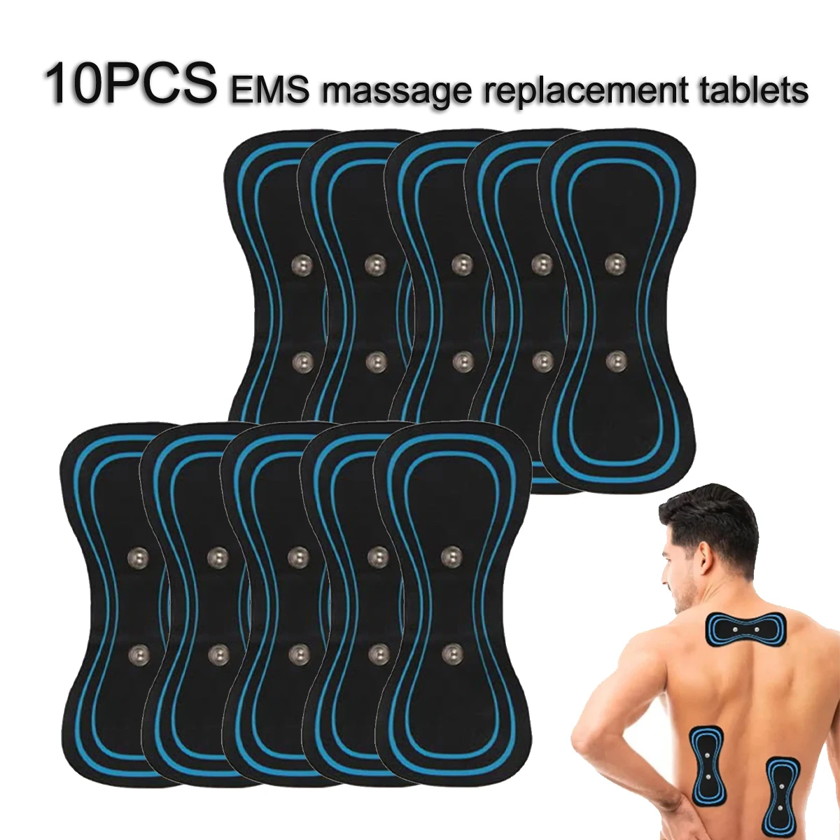 Ems Nacken massage gerät Ersatz polster Mini Zervix massage gerät Rücken massage gerät Pads Komfort Gebärmutter hals Ems Nacken Schulter Massage Patch Image