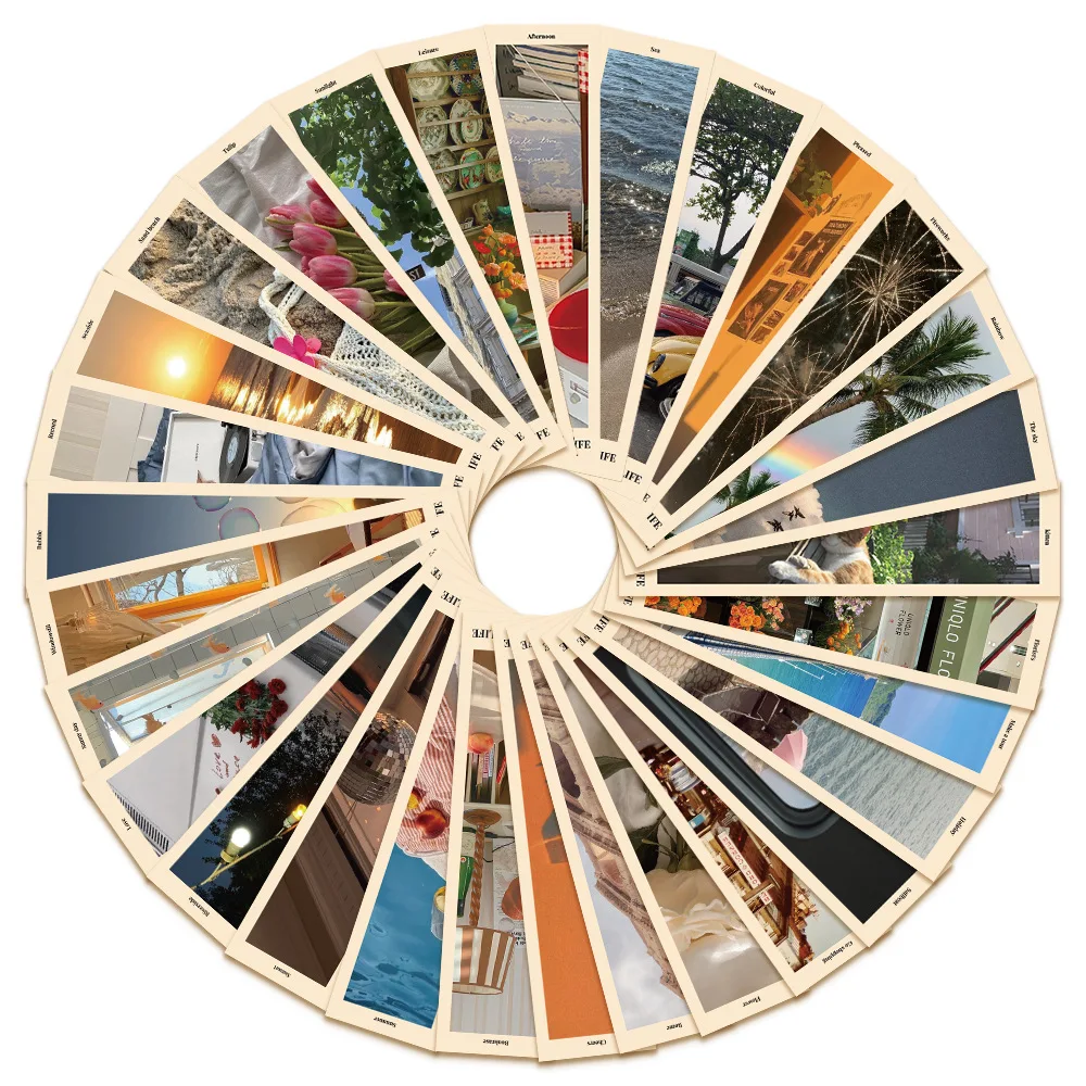 30Pcs Einfache Täglichen Leben Landschaft Lesezeichen INS Lesen Buch Mark Buch Seite Marker Schreibwaren Studenten Geschenke ﻿ Image