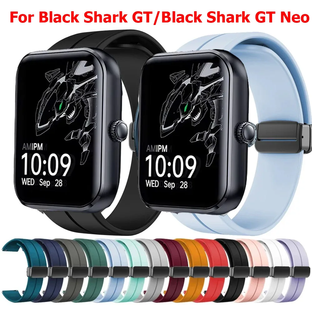 22mm Silikon Armband Armband Für Black Shark GT GT3 A3/Black Shark GT Neo Magnetische Schnalle Band für Black Shark S1 Pro Armband Image