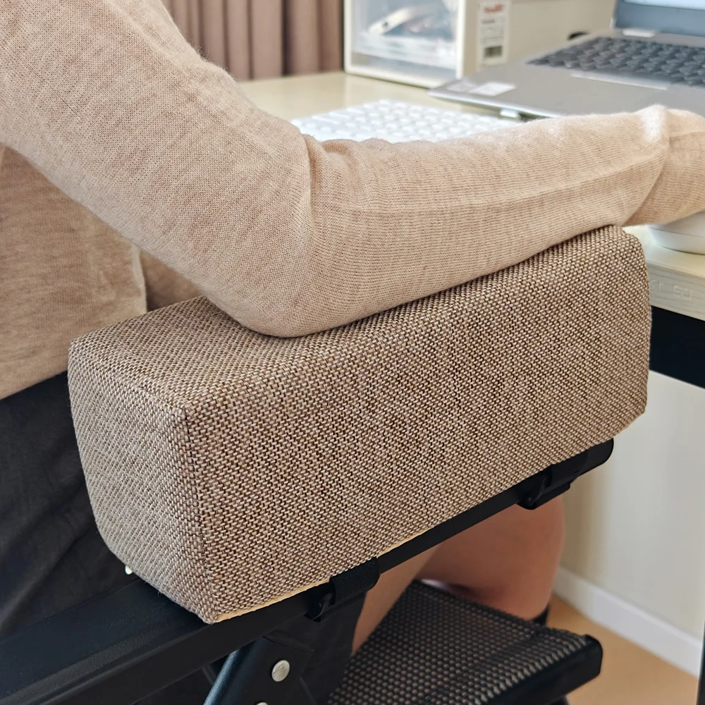 1pc Baumwolle Leinen Schaum Ellenbogen Kissen Stuhl Armlehne Pads Unterstützung Armlehne für Büro Stuhl Armlehne Stuhl Kissen Pads Ellenbogen Relief
