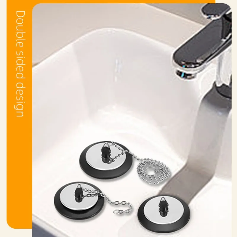 1 stücke Universal Bad Waschbecken Gummi Edelstahl Waschbecken Stecker Badewanne Abfluss Stopper Waschbecken Stecker Für Küche Liefert