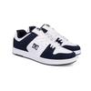 Skateschuh DC SHOES "Manteca 4 S", Gr. 11,5(45), blau (navy, weiß), 53.02% Leder, 46.98% Synthetikmaterial, Schuhe