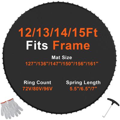 VEVOR Ersatz-Trampolinmatte Sprungmatte universell für rundes 426 cm Trampolin, verstärkte Image