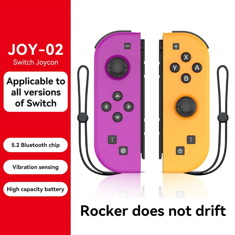 Joycons manés pour Nintendo Switch/Ios/Android/Pc contrôleur de jeu vidéo sans fil Trubo Console de contrôle Joystick avec Bluetooth