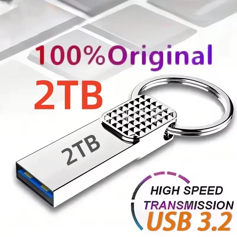 Clé USB 3.2 en métal, 2 to, clé Type C, haute vitesse, 1 to, 512 go, 128 go, Mini clé USB pour téléphone, nouveau