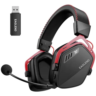 Esports Gaming Headset for PS5 PS4 XBOX PC Mac 2.4GHz Ultra-Low Latency Ai Noise Cancelling